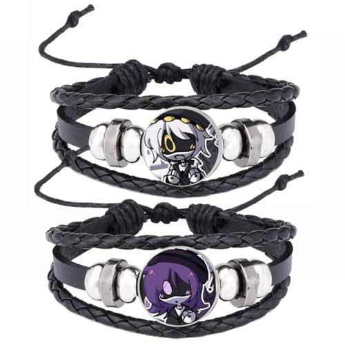 JUSONGKWCP 2 Pcs Murders Drones Armband Cartoon Murders Drones Mode Armreif Für Frauen Mädchen Murders Drones Cyn Uzi Deko Cosplay Geflochtenes Vintage Armbänder (Mehrfarbig-3) von JUSONGKWCP