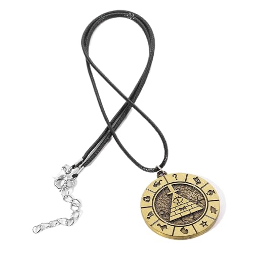 JUSONGKWCP Gravities Falls Halskette Cartoon Figur Cosplay Necklace Accessories Gravities Falls Journal 3 Metall Anhänger Jewelry von JUSONGKWCP