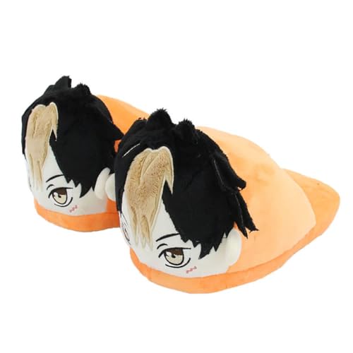 JUSONGKWCP Haikyus Hausschuhe Anime Figur YuNishinoya Warme Pantoffeln Rutschfeste Hausschuhe Memory Foam Pantoffeln, Size 36-42 von JUSONGKWCP