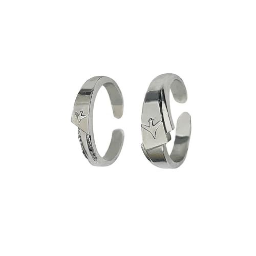 JUSONGKWCP Love Deepspace Caleb Ringe Caleb Cosplay Ring Accessories Offener Verstellbarer Schmuck Jewelry Mode Paar Ringe 2 Set von JUSONGKWCP