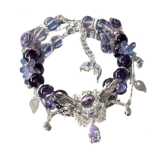 JUSONGKWCP Love Deepspace Rafayel Armband Spiel Figuren Blaues Meerjungfrauen Glas Armreif Love Deepspace Figur Rafayel Cosplay Armbänder von JUSONGKWCP