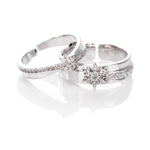 JUSONGKWCP Love Deepspace Zayne Ringe Zayne Cosplay Ring Accessories Offener Verstellbarer Schmuck Jewelry Mode Paar Ringe 2 Set von JUSONGKWCP