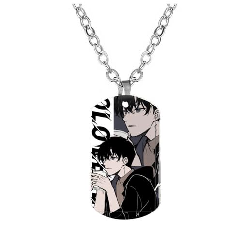 JUSONGKWCP Solo Levelings Halskette Anime Figur Cosplay Necklace Accessories Solo Levelings Metall Anhänger Jewelry (Mehrfarbig-4) von JUSONGKWCP