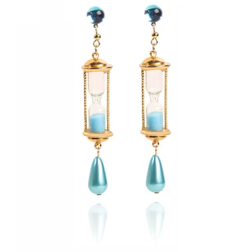 The Case Study of Vanita Ohrringe Vanita Cosplay Accessories Earring Sanduhr Form Edelstein Ohrstecker Vanita Anime Jewelry (Mehrfarbig-2) von JUSONGKWCP
