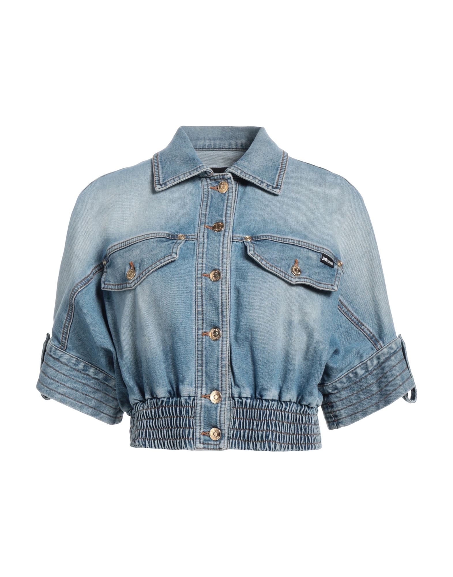 JUST CAVALLI Jeansjacke/-mantel Damen Blau von JUST CAVALLI