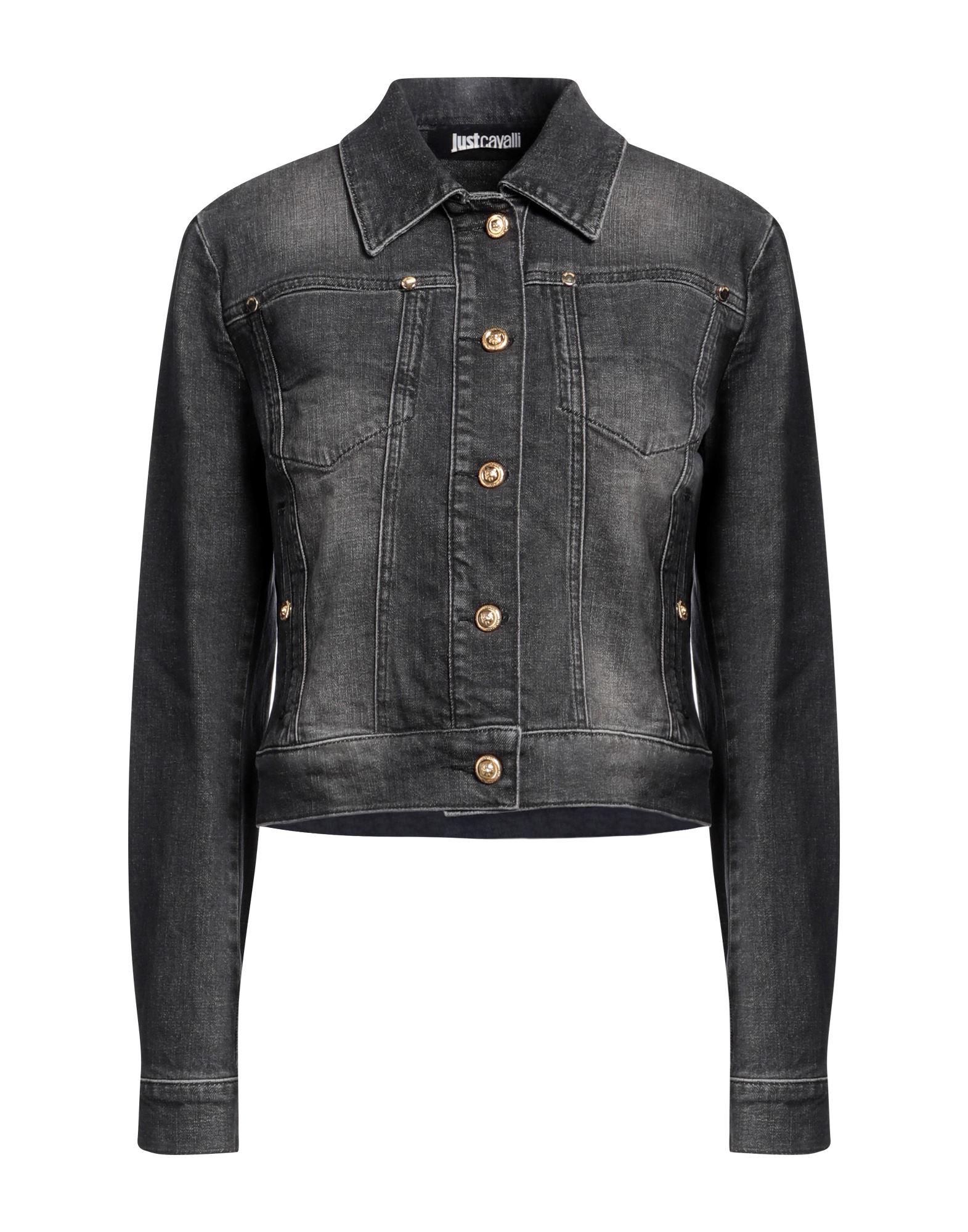 JUST CAVALLI Jeansjacke/-mantel Damen Granitgrau von JUST CAVALLI