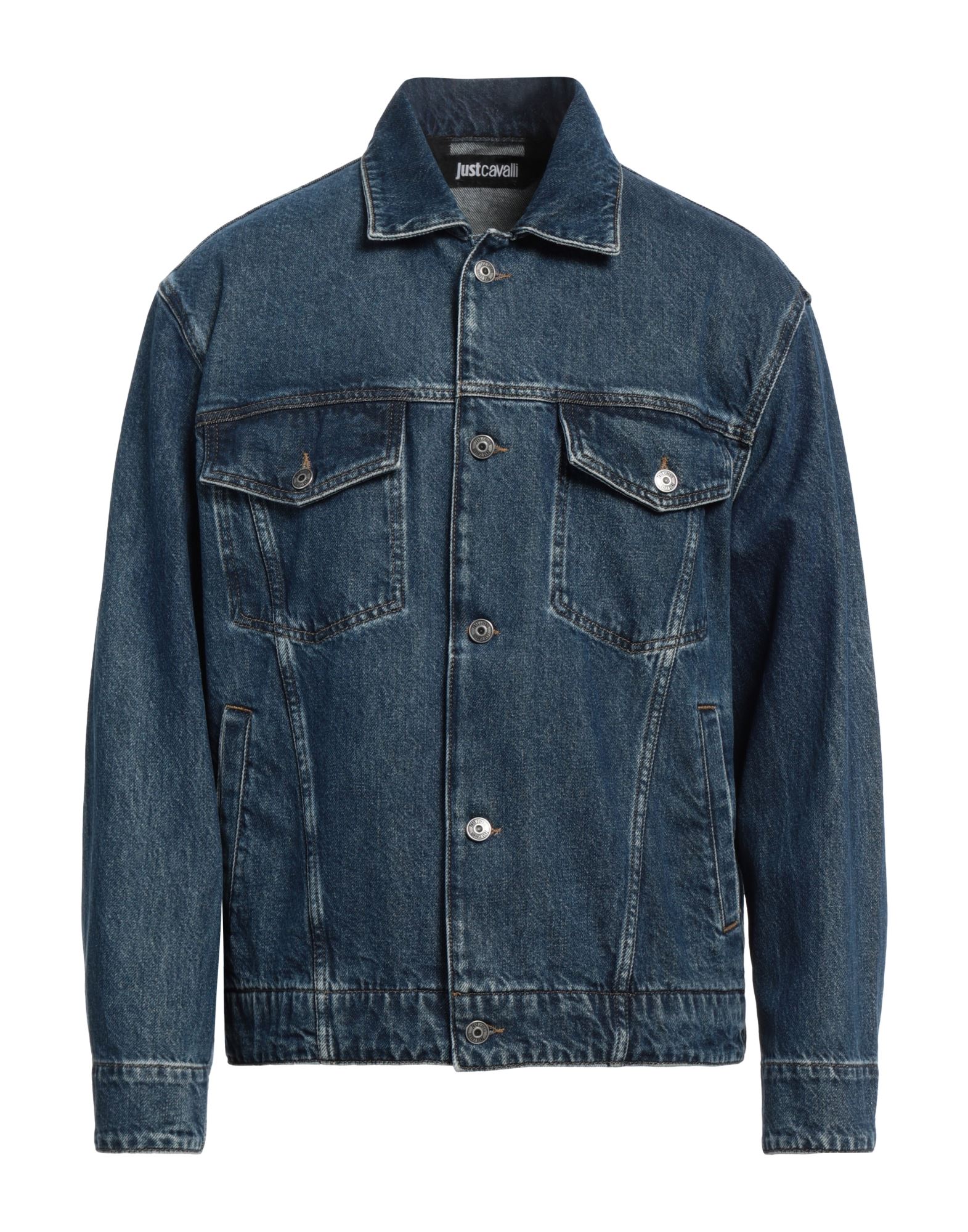 JUST CAVALLI Jeansjacke/-mantel Herren Blau von JUST CAVALLI