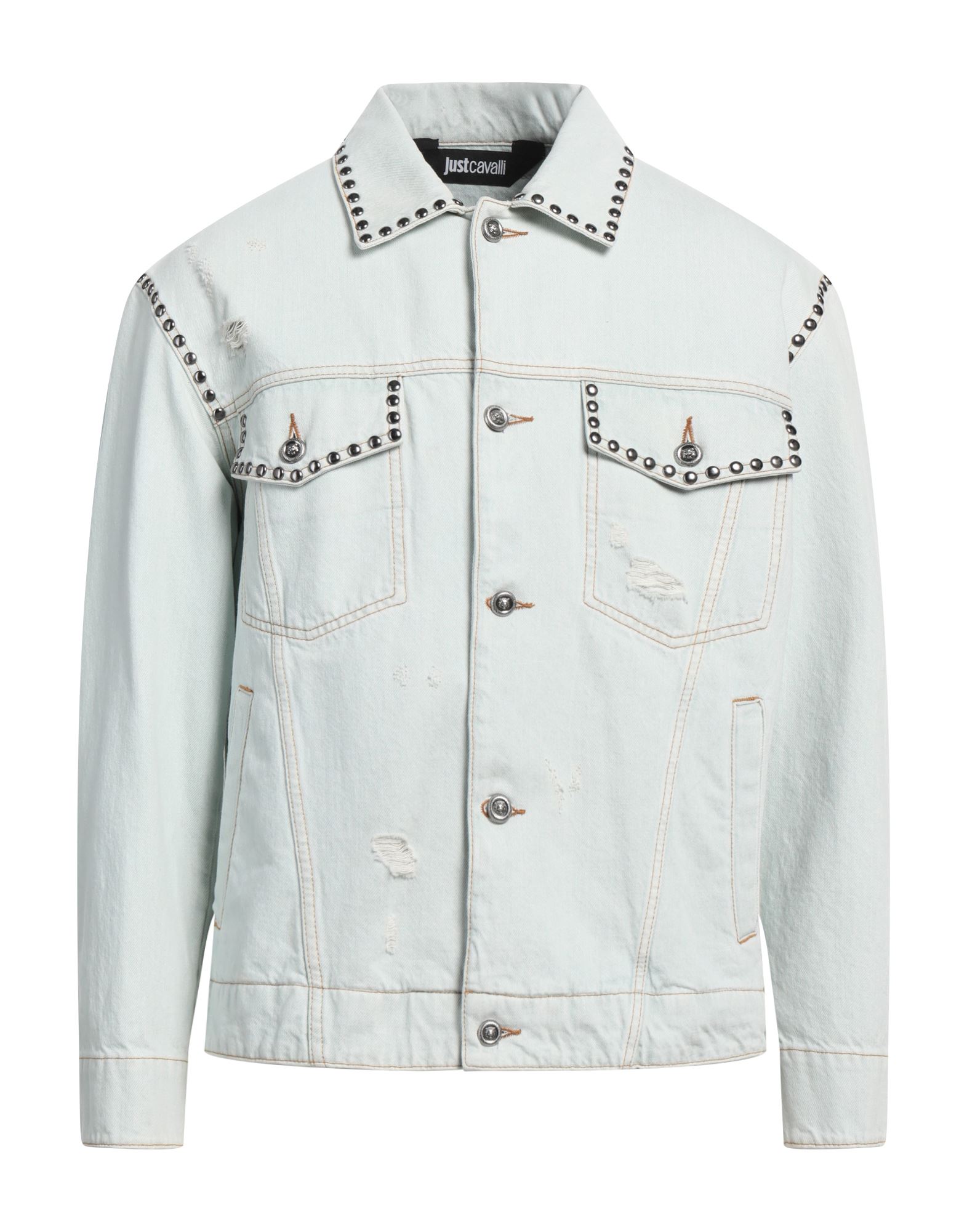 JUST CAVALLI Jeansjacke/-mantel Herren Blau von JUST CAVALLI