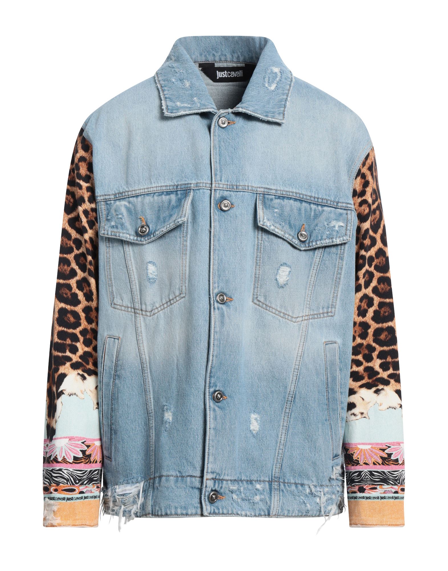 JUST CAVALLI Jeansjacke/-mantel Herren Blau von JUST CAVALLI