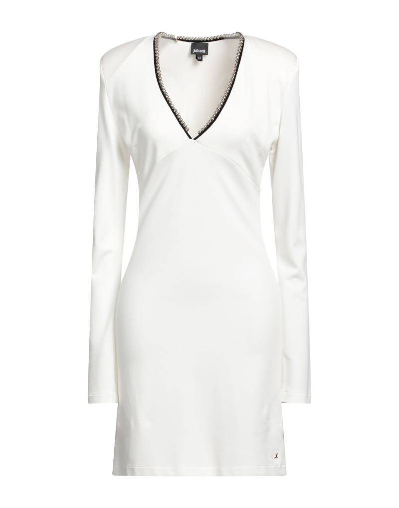 JUST CAVALLI Mini-kleid Damen Off white von JUST CAVALLI