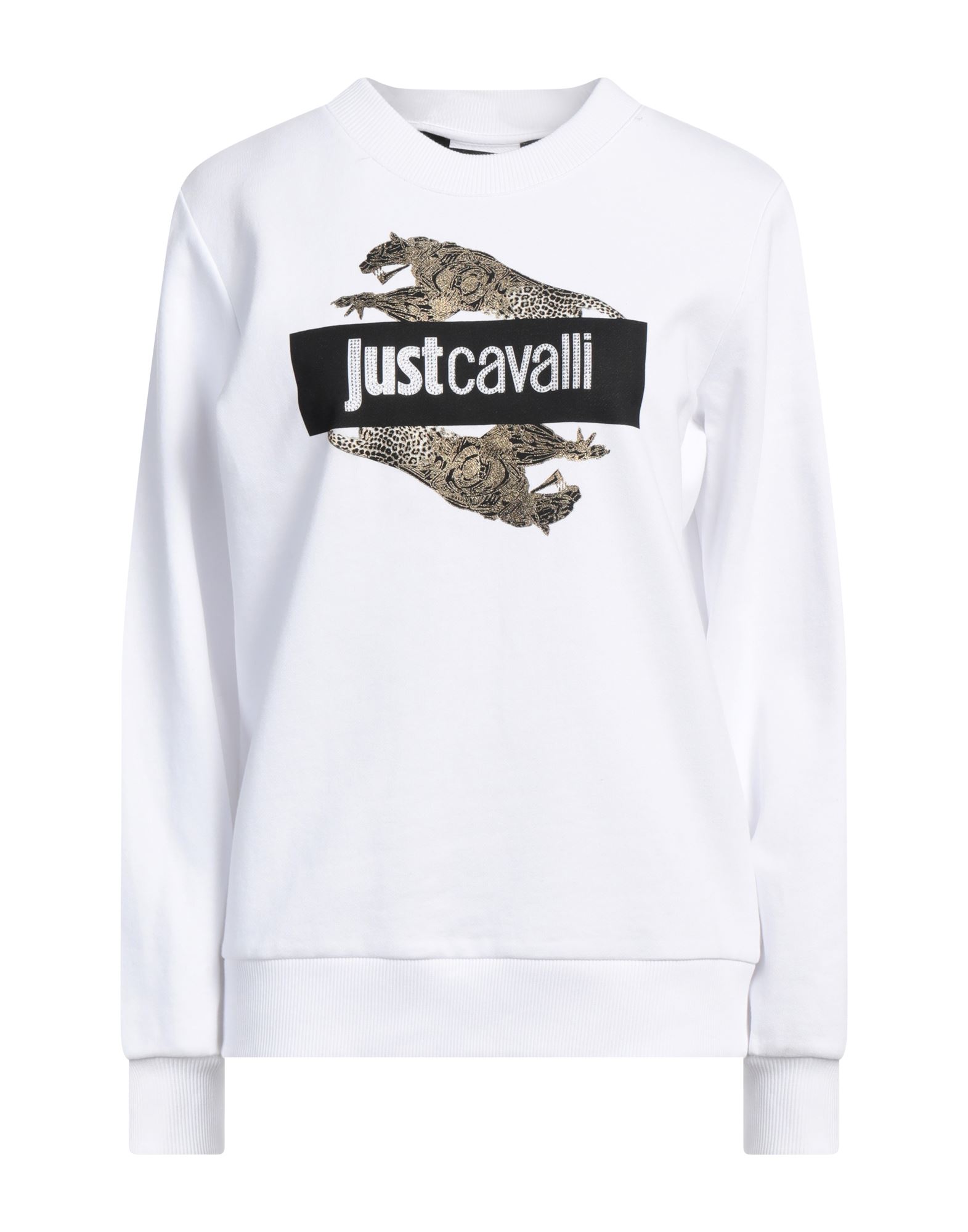 JUST CAVALLI Sweatshirt Damen Weiß von JUST CAVALLI