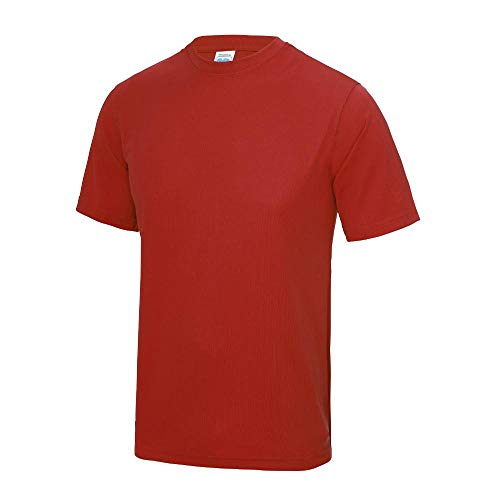 JUST COOL - Herren Funktionsshirt 'Cool T' / Fire Red, L von JUST COOL