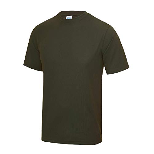 JUST COOL - Herren Funktionsshirt 'Cool T' / Olive Green, L von JUST COOL