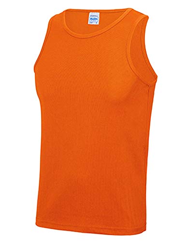 Just Cool Herren Cool Tank Top JC007 Electric Orange XL von JUST COOL