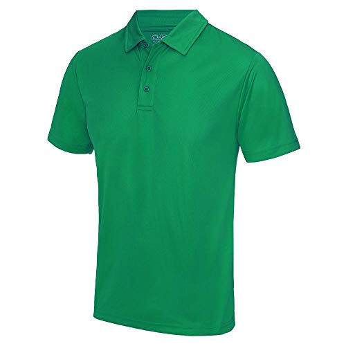 Just Cool - Herren Funktions Poloshirt 'Cool Polo' / Kelly Green, M M,Kelly Green von JUST COOL