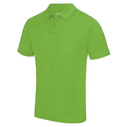 Just Cool - Herren Funktions Poloshirt 'Cool Polo' / Lime Green, L L,Lime Green von Just Cool
