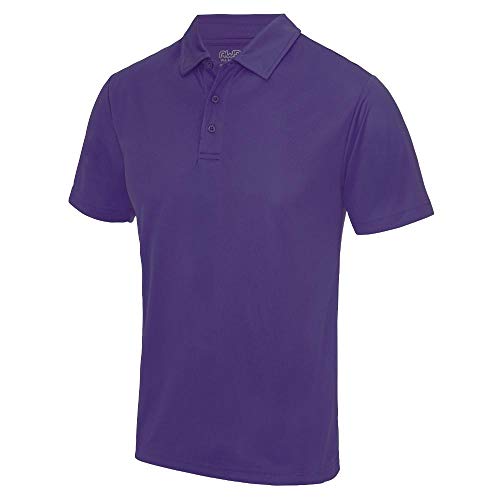 Just Cool - Herren Funktions Poloshirt 'Cool Polo' / Purple, XXL XXL,Purple von Just Cool