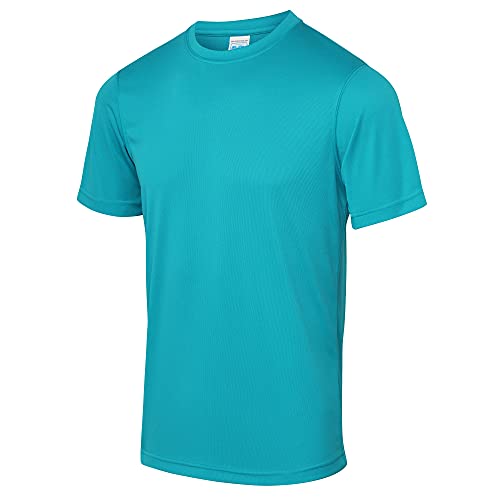 Just Cool Herren Performance T-Shirt (2XL) (Türkisblau) von Just Cool