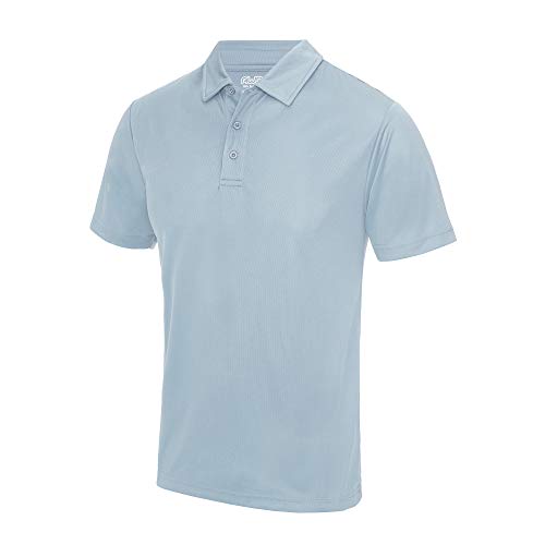 Just Cool Herren Polo-Shirt Sports L,Himmelblau von Just Cool