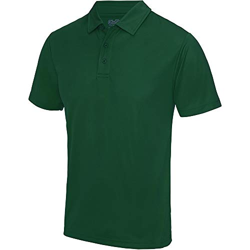 Just Cool Herren Polo-Shirt Sports XL,Flaschengrün von Just Cool