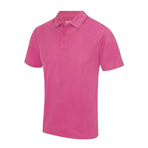 Just Cool Herren Polo-Shirt Sports XXL,Dunkles Pink von Just Cool