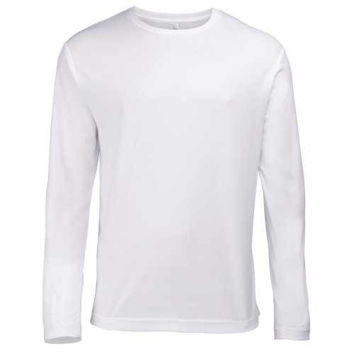 Just Cool Herren T-Shirt Langarm Cool Performance XXL,White von Just Cool