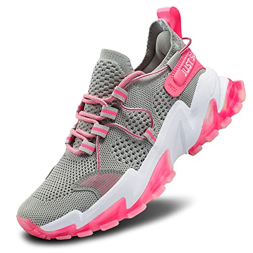 JUST SO SO Damen Laufschuhe Damen Sneakers Tennisschuhe Sportschuhe Freizeitschuhe Atmungsaktiv Laufschuhe Straßenlaufschuhe Sneaker Frauen Wanderschuhe für Sommer 42 von JUST SO SO