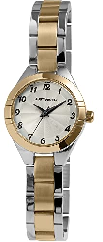 Just Watch Damen-Uhr Tamara Edelstahl Faltschließe Analog Quarz JW10187 (silberfarbig goldfarbig) von Just Watch