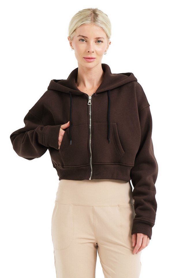 JUSTEVER Kapuzenpullover Crop Hoodie Damen-Sweatshirt von JUSTEVER