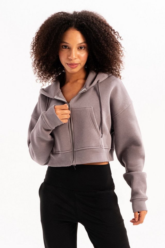 JUSTEVER Kapuzenpullover Crop Hoodie Damen-Sweatshirt von JUSTEVER