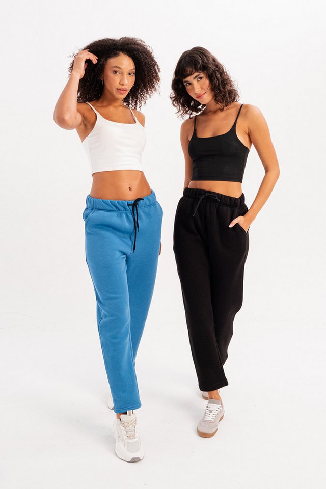 JUSTEVER Sweatpants Damen-Jogginghose mit bequemer Passform und Fleece-Innenseite von JUSTEVER