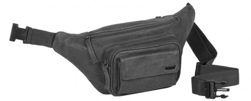 JUSTIFIED - Justified Bags Nynke Hüfttasche echt Rindleder schwarz Schwarz von JUSTIFIED