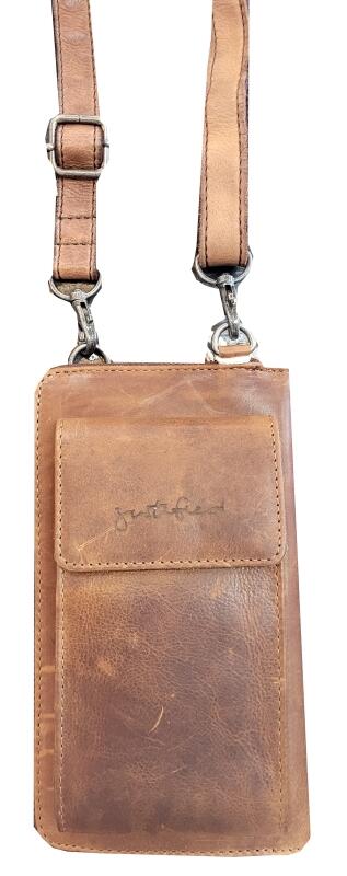 JUSTIFIED - justifiedbags Nynke -Wallet Handy-/Börsentasche brown Braun von JUSTIFIED