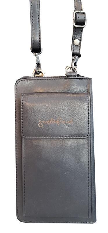 JUSTIFIED - justifiedbags Nynke -Wallet Handy-/Börsentasche schwarz Schwarz von JUSTIFIED