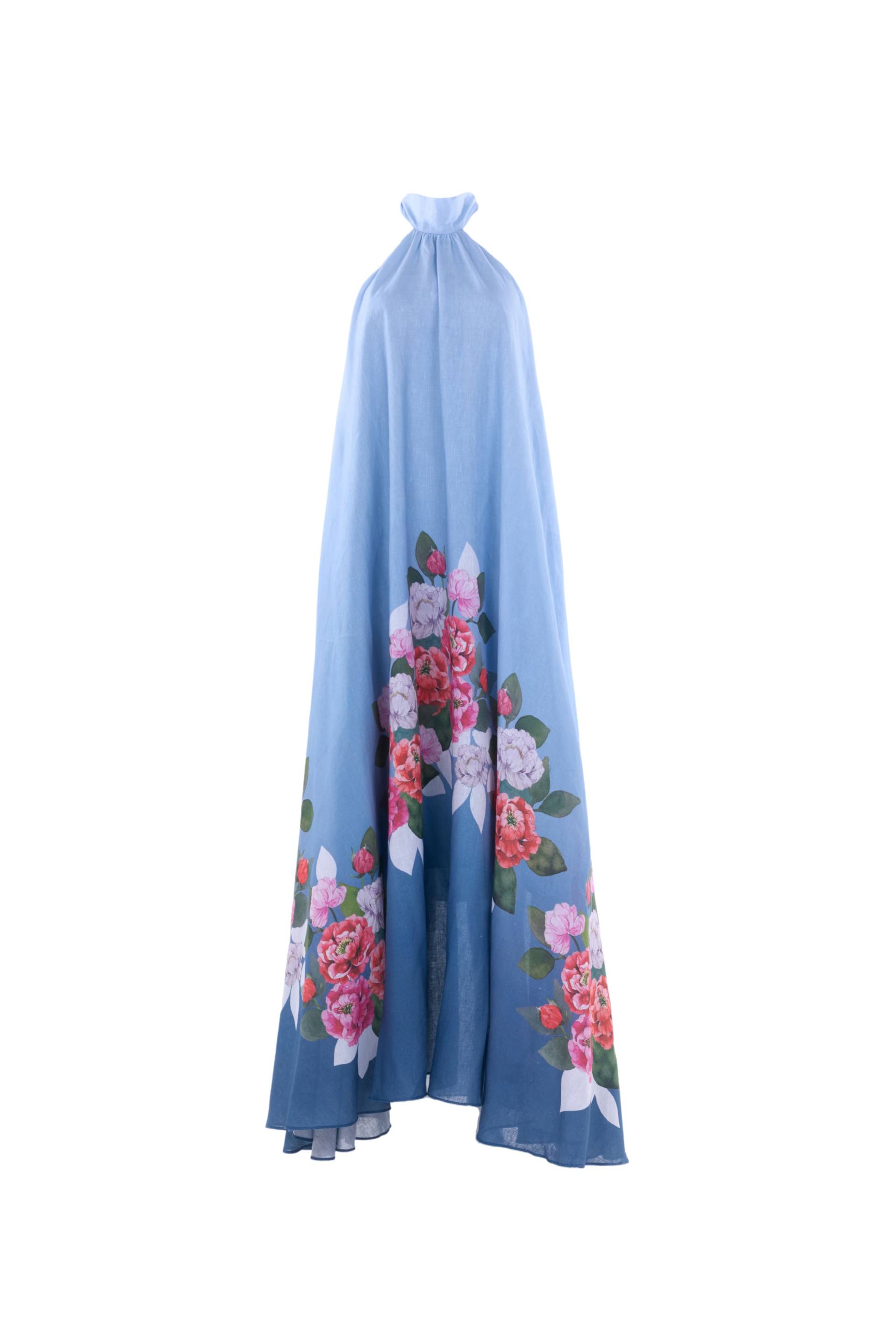JUSTIN TONG | Misty Glen A-Line Dress | Women's Cornflower Blue Maxi dresses JUSTIN TONG | Misty Glen A-Line Dress | Women's Cornflower Blue Maxi dresses von JUSTIN TONG