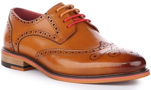 JUSTINREESS ENGLAND Dover W Damen Schnürschuhe Leder Brogue Schuhe, braun, 39 EU JUSTINREESS ENGLAND Dover W Damen Schnürschuhe Leder Brogue Schuhe, braun, 39 EU von JUSTINREESS ENGLAND