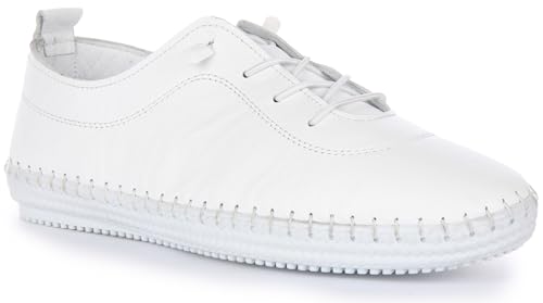 JUSTINREESS ENGLAND Lexi Herren Leder Slip On Ganztägige Arbeitsschuhe, weiß, 42 1/3 EU JUSTINREESS ENGLAND Lexi Herren Leder Slip On Ganztägige Arbeitsschuhe, weiß, 42 1/3 EU von JUSTINREESS ENGLAND