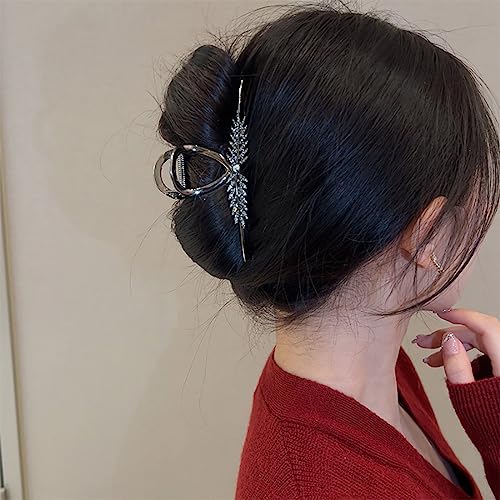 JUSTUSNX Metall-Haarklammern, Vintage-Haifisch-Klammern, Kopfschmuck, Haarstyling-Zubehör für Frauen und Mädchen, dünnes dickes Haar (A) von JUSTUSNX