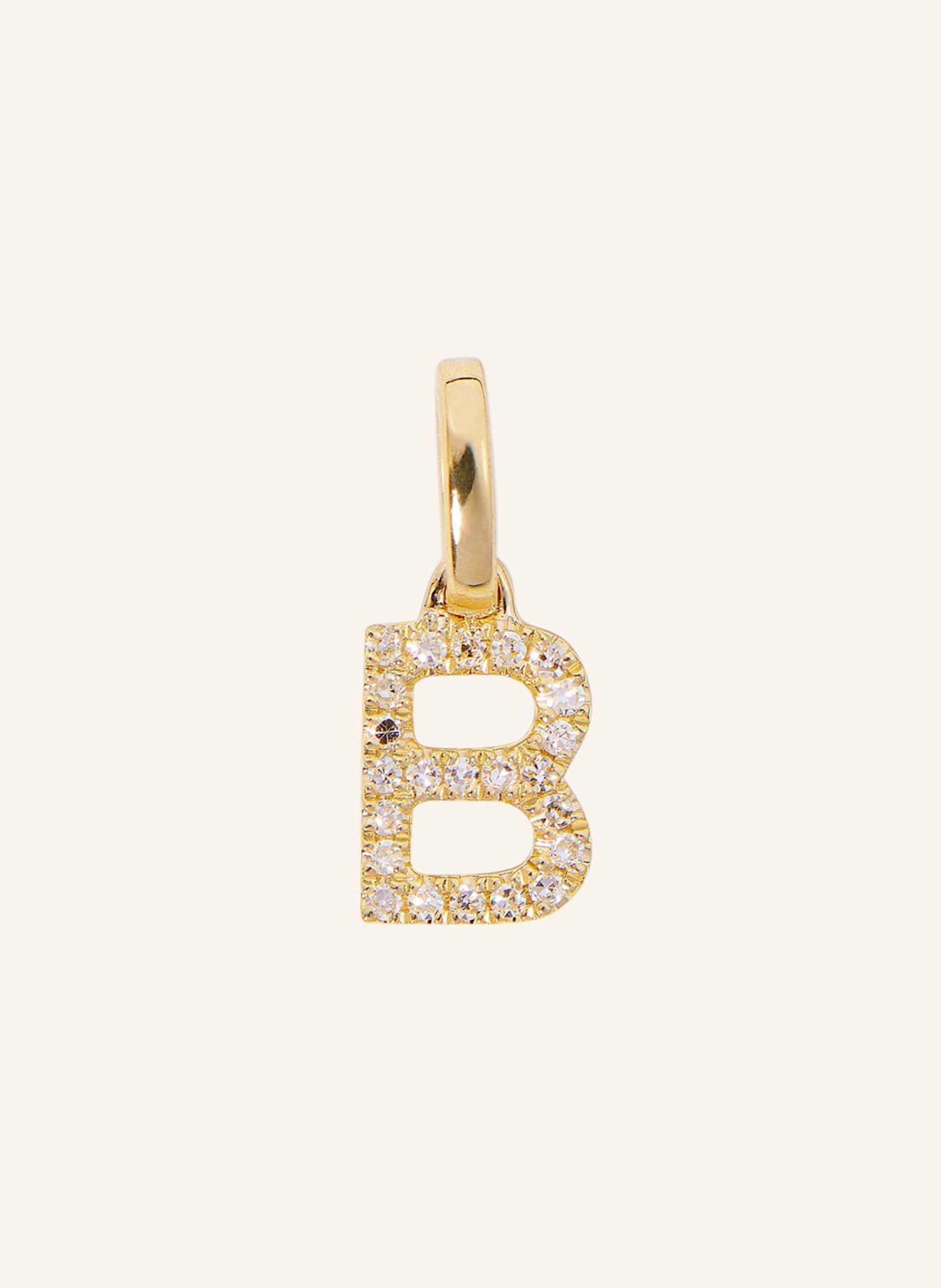 Juuls & Karats B Buchstabe Charm 00b By Glambou gold von JUULS & KARATS