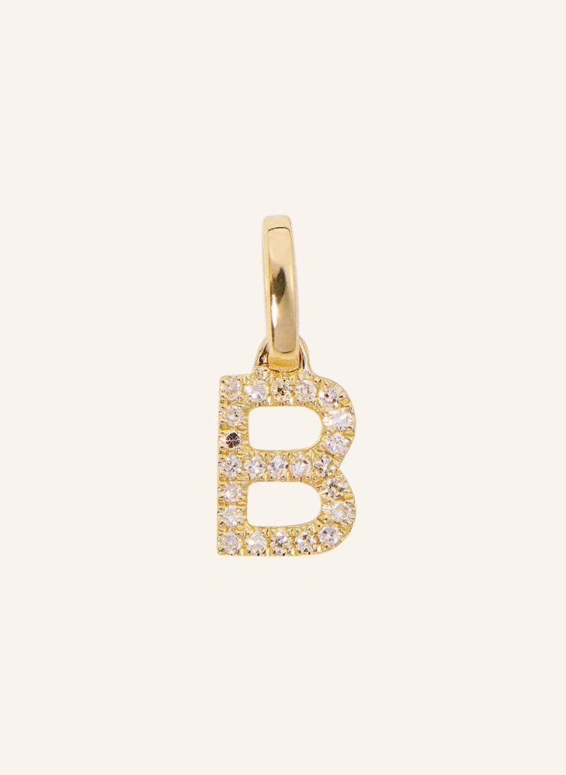 Juuls & Karats B Buchstabe Charm 00b By Glambou gold von JUULS & KARATS