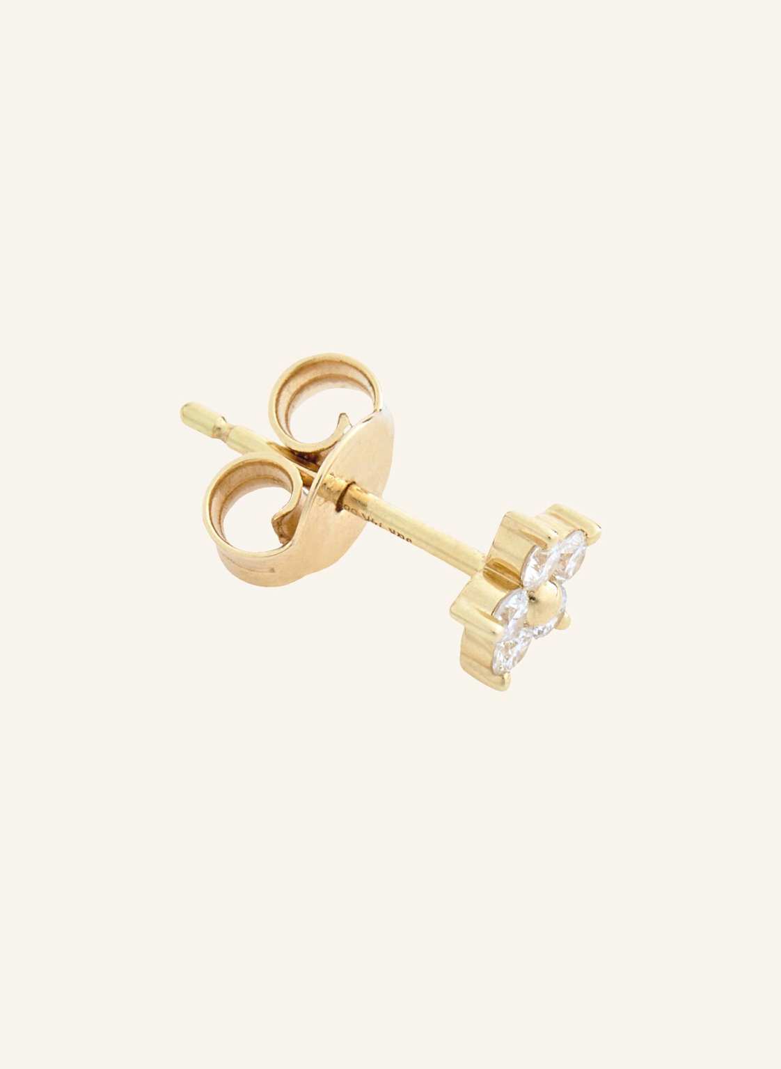 Juuls & Karats Single-Ohrstecker Flower By Glambou gold von JUULS & KARATS