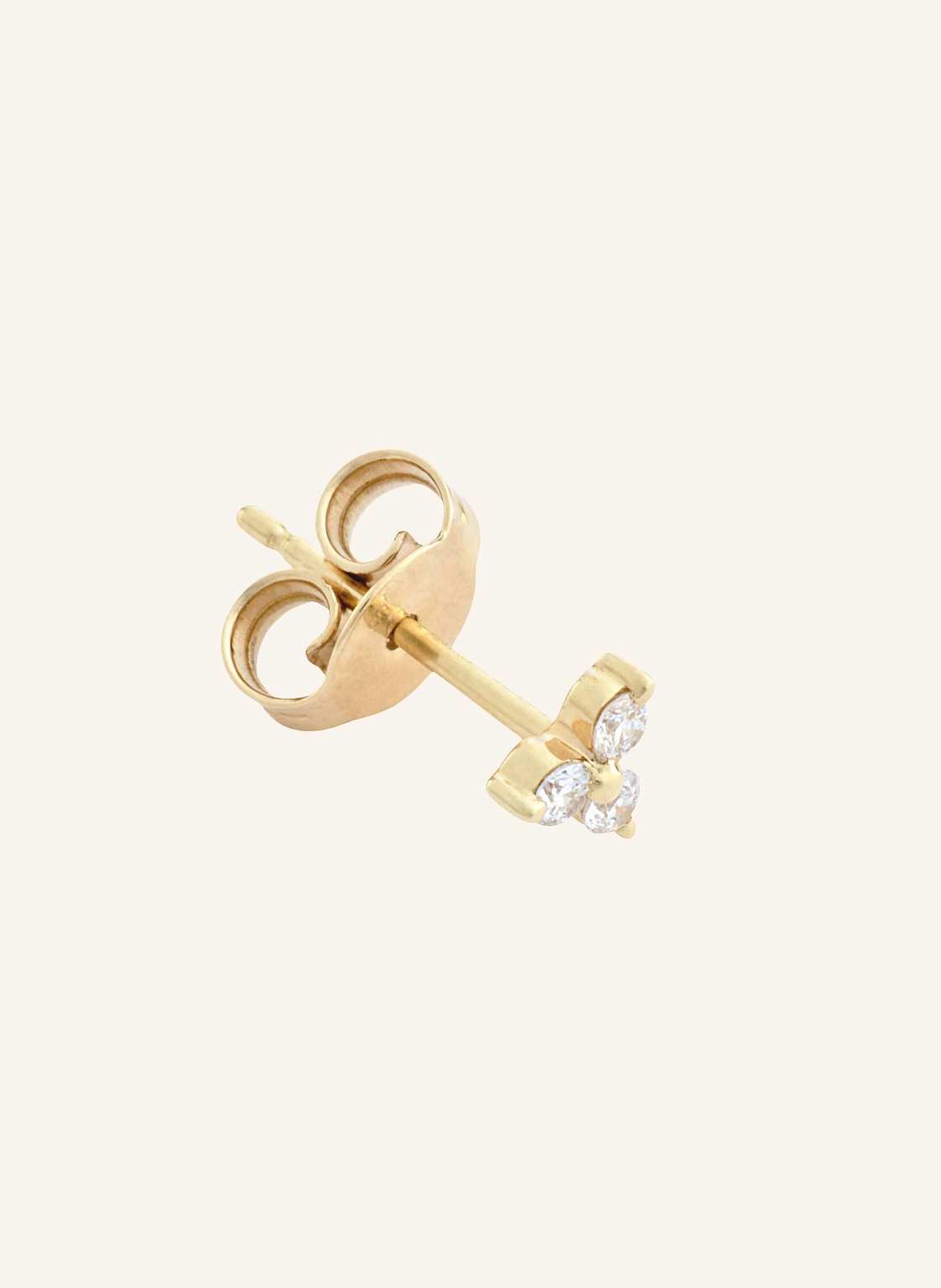 Juuls & Karats Single-Stud Earrings Trinity By Glambou gold von JUULS & KARATS