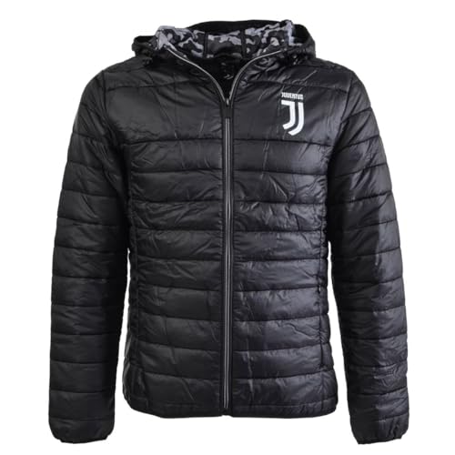 Juventus Daunenjacke für Herren und Erwachsene, offizielles Leichtgewicht, Schwarz, Int.M., Schwarz (mit Camouflage-Innenseite), cm:spalle 45,torace 56,lungh.66-L von JUVENTUS