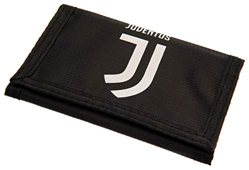 Juventus Football Club Official Black And White Tri Fold Wallet Crest Badge Team von JUVENTUS