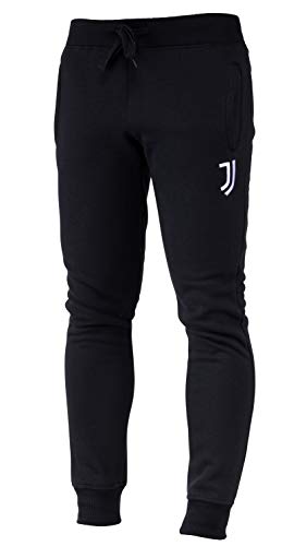 Juventus Herren-Hose, Fleece, offizielle Kollektion M Schwarz von JUVENTUS