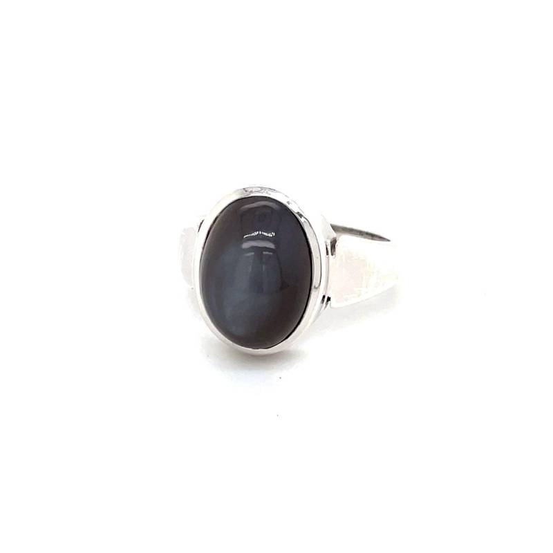 Ring Mit Mondstein-Cabochon in Silber 925 von JUWEL1DE