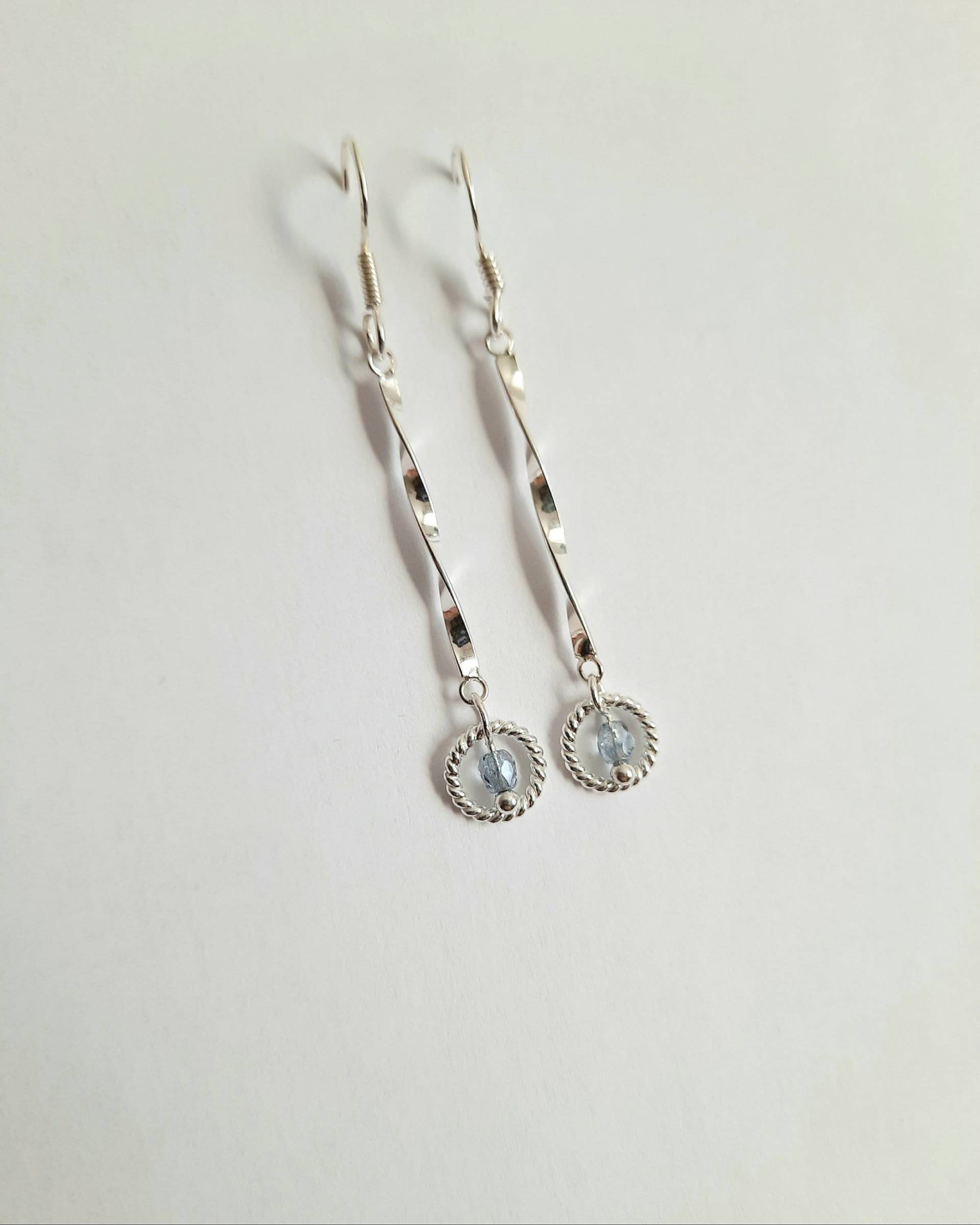 Lange Ohrringe 925Er Silber, Modern von JUWELUNDCHARME