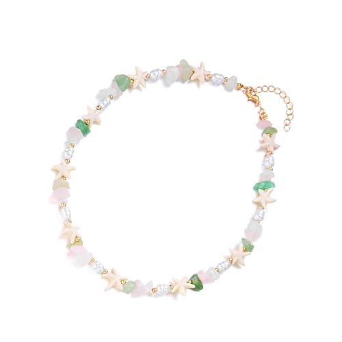JUYAXIN Halskette aus Naturstein, einzigartige strukturierte Edelsteine, verstellbare Länge, handgefertigter Schmuck für Damen, leichter Urlaubsschmuck für Damen, Einheitsgröße, Wie beschrieben, Wie JUYAXIN Halskette aus Naturstein, einzigartige strukturierte Edelsteine, verstellbare Länge, handgefertigter Schmuck für Damen, leichter Urlaubsschmuck für Damen, Einheitsgröße, Wie beschrieben, Wie von JUYAXIN