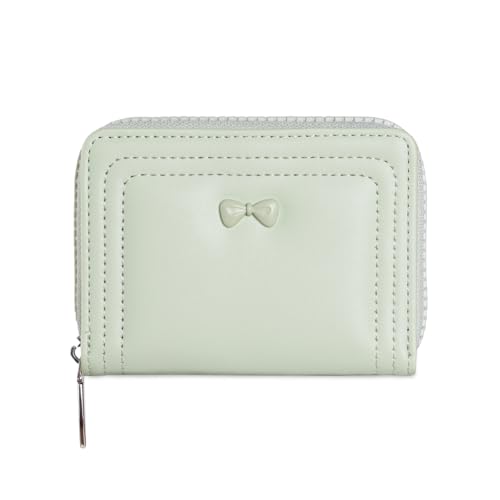 JUYAXIN Kompakte Geldbörsen für Damen, Bifolds, Clutch, modisch, PU-Leder, Kreditkartenhalter, Geldtasche, Reise-Geldbörse, Bifold Clutch, lichtgrün, Mass Beauty JUYAXIN Kompakte Geldbörsen für Damen, Bifolds, Clutch, modisch, PU-Leder, Kreditkartenhalter, Geldtasche, Reise-Geldbörse, Bifold Clutch, lichtgrün, Mass Beauty von JUYAXIN
