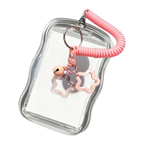 JUYAXIN Transparentes Kartenetui mit Federschnur, Kartenhalter für Sicherheitskarten, Kreditkarten, wasserfeste Kartenhülle, Pk von JUYAXIN